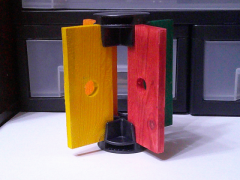 Rabbit Chew Toy (Green, Red, Yellow & Orange)