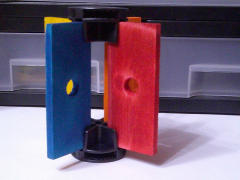 Rabbit Chew Toy (Blue, Red, Yellow & Orange)